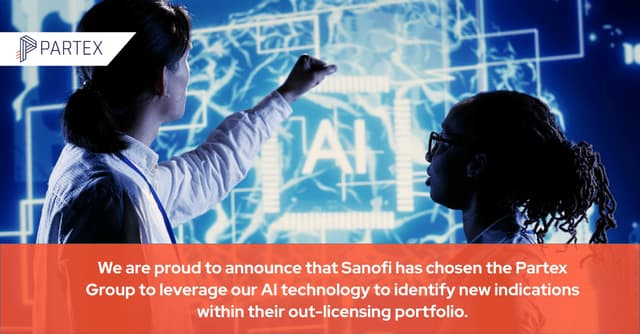 Partex NV Forges Collaboration with Sanofi in AI-Based Dossier Enrichment for Out-Licensing